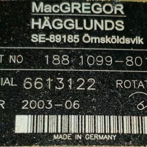 MacGregor Hägglunds Hydraulic Pump And Motor